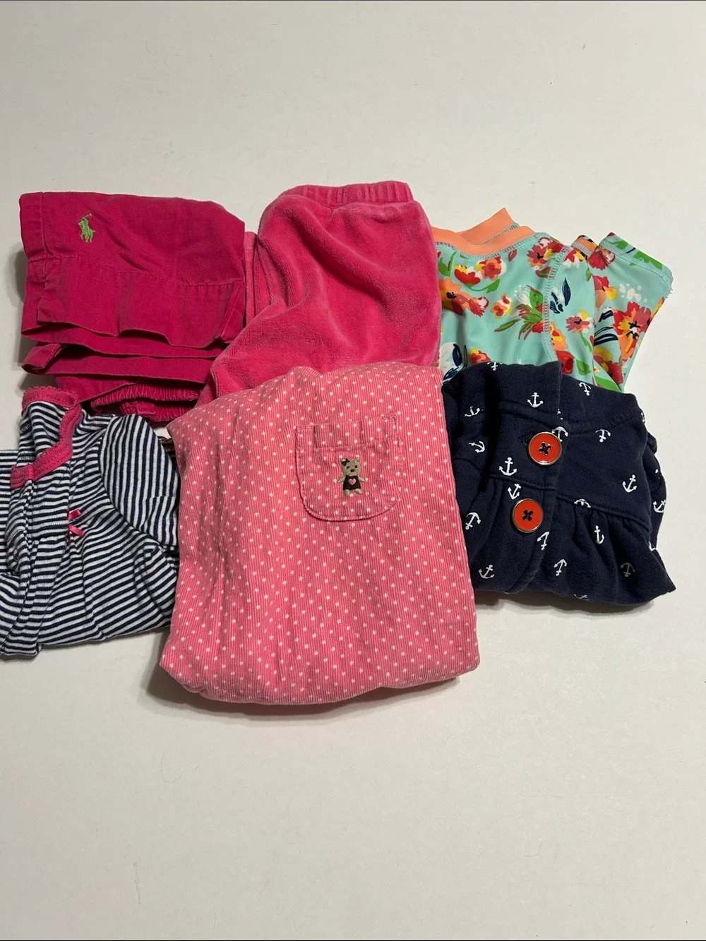 RALPH LAUREN TOMMY HILFIGER CARTER'S RUFFLE BUTTS 6 Month Girls Bundle Swim Pant
